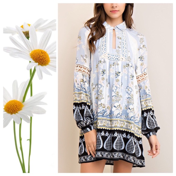 Entro Kayleigh Multi Print Tunic Dress - Picture 8 of 8